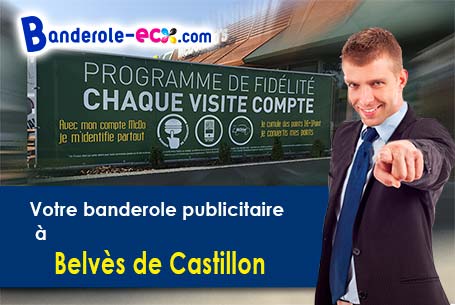 Livraison de votre banderole personnalisée à Belvès-de-Castillon (Gironde/33350)