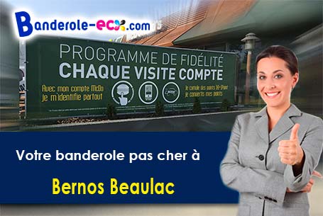 A Bernos-Beaulac (Gironde/33430) livraison de votre banderole publicitaire
