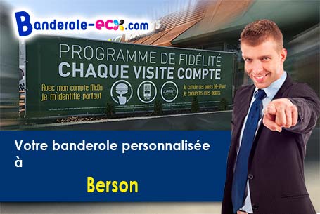 A Berson (Gironde/33390) livraison de votre banderole publicitaire