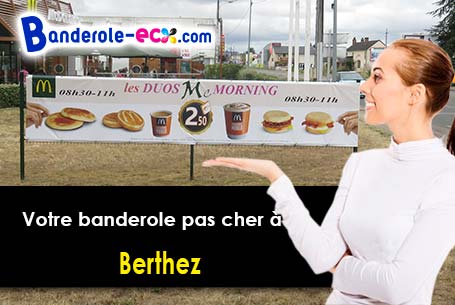Livraison de votre banderole personnalisée à Berthez (Gironde/33124)