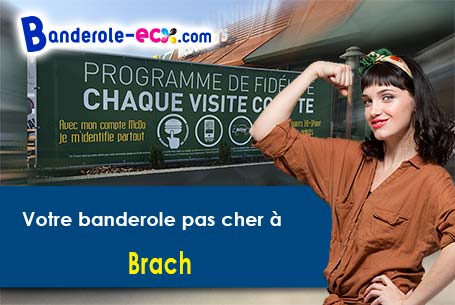 Livraison de votre banderole personnalisée à Brach (Gironde/33480)