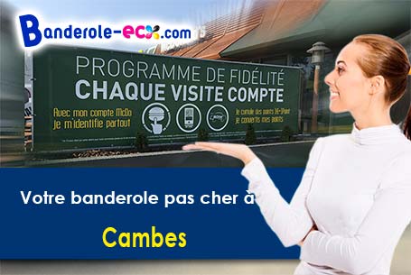 Livraison de votre banderole personnalisée à Cambes (Gironde/33880)