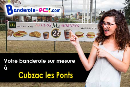 A Cubzac-les-Ponts (Gironde/33240) livraison de votre banderole publicitaire