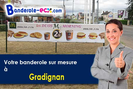 A Gradignan (Gironde/33170) livraison de votre banderole publicitaire