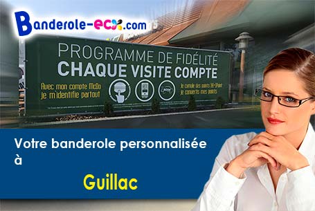 Livraison de votre banderole personnalisée à Guillac (Gironde/33420)