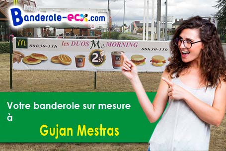 A Gujan-Mestras (Gironde/33470) livraison de votre banderole publicitaire