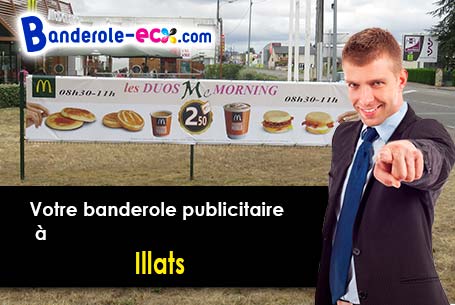 Livraison de votre banderole personnalisée à Illats (Gironde/33720)