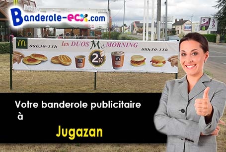 A Jugazan (Gironde/33420) livraison de votre banderole publicitaire
