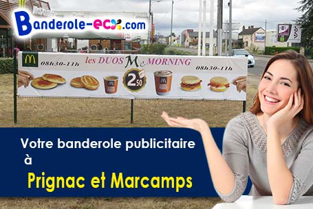 Livraison à Prignac-et-Marcamps (Gironde/33710) de votre banderole pas cher