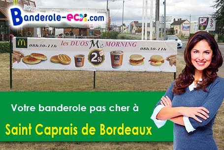 Livraison de votre banderole personnalisée à Saint-Caprais-de-Bordeaux (Gironde/33880)