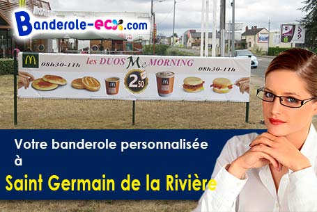 Livraison de votre banderole personnalisée à Saint-Germain-de-la-Rivière (Gironde/33240)