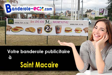 A Saint-Macaire (Gironde/33490) livraison de votre banderole publicitaire