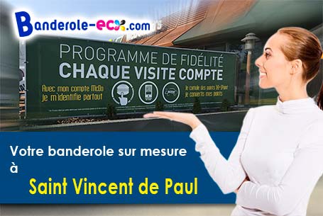 Livraison de votre banderole personnalisée à Saint-Vincent-de-Paul (Gironde/33440)