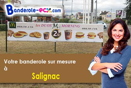 Livraison à Salignac (Gironde/33240) de votre banderole pas cher