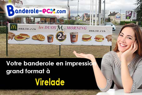 Livraison de votre banderole personnalisée à Virelade (Gironde/33720)