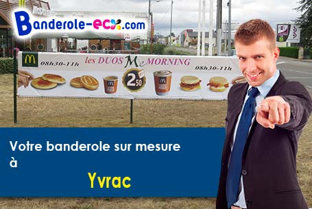 A Yvrac (Gironde/33370) livraison de votre banderole publicitaire