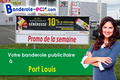 Création graphique inclus pour votre banderole publicitaire à Port-Louis (Guadeloupe/97117)