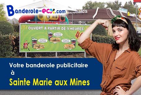 Création gratuite de votre banderole publicitaire à Sainte-Marie-aux-Mines (Haut-Rhin/68160)