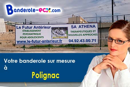 A Polignac (Haute-Loire/43770) fourniture de votre banderole pas cher