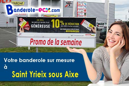 Création graphique offerte de votre banderole publicitaire à Saint-Yrieix-sous-Aixe (Haute-Vienne/87