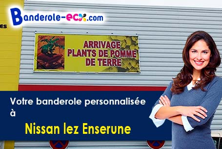 Livraison de votre banderole personnalisée à Nissan-lez-Enserune (Hérault/34440)