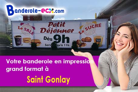 Livraison de votre banderole personnalisée à Saint-Gonlay (Ile-et-Vilaine/35750)