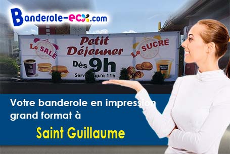 A Saint-Guillaume (Isère/38650) livraison de votre banderole publicitaire