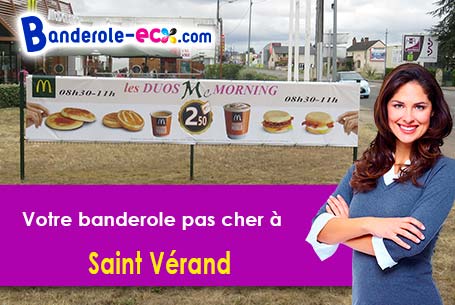 Banderole publicitaire pour vos événements à Saint-Vérand (Isère/38160)