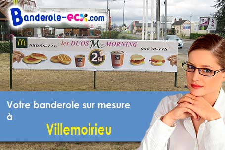 A Villemoirieu (Isère/38460) fourniture de votre banderole publicitaire