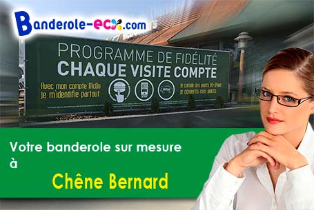 A Chêne-Bernard (Jura/39120) fourniture de votre banderole publicitaire
