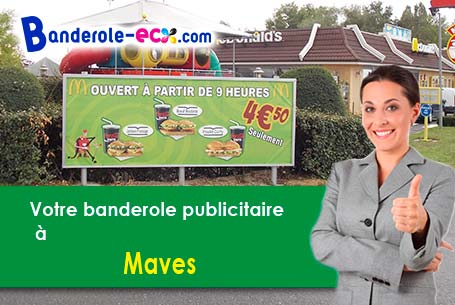 A Maves (Loir-et-Cher/41500) impression de votre banderole personnalisée