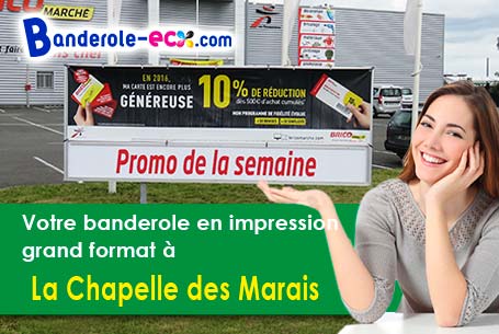 Banderole pas cher fabriqué sur mesure à La Chapelle-des-Marais (Loire-Atlantique/44410)