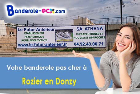 Banderole personnalisée pour vos événements à Rozier-en-Donzy (Loire/42810)