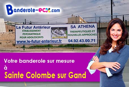 A Sainte-Colombe-sur-Gand (Loire/42540) fourniture de votre banderole publicitaire