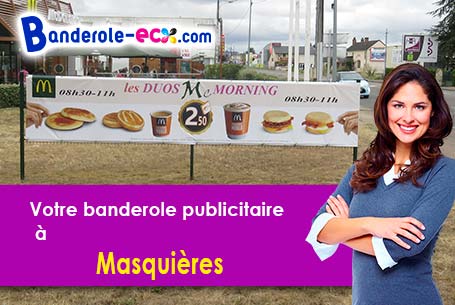 A Masquières (Lot-et-Garonne/47370) fourniture de votre banderole publicitaire
