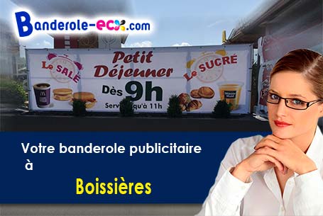 A Boissières (Lot/46150) fourniture de votre banderole pas cher