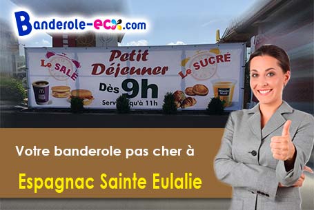 Banderole publicitaire fabriqué sur mesure à Espagnac-Sainte-Eulalie (Lot/46320)