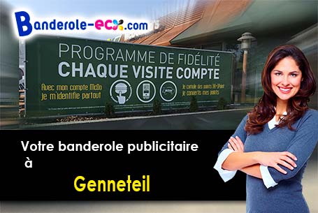 A Genneteil (Maine-et-Loire/49490) fourniture de votre banderole publicitaire