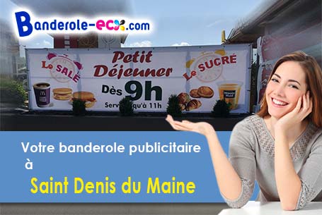 Banderole pas cher pour vos expositions à Saint-Denis-du-Maine (Mayenne/53170)