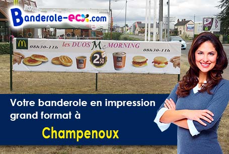 Réalisation de votre banderole publicitaire à Champenoux (Meurthe-et-Moselle/54280)