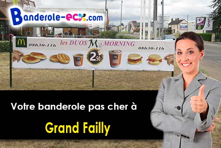 Banderole pas cher pour vos expositions à Grand-Failly (Meurthe-et-Moselle/54260)