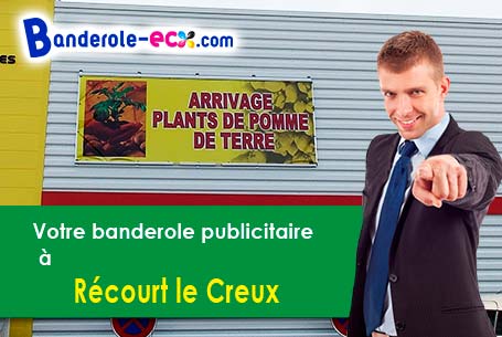 Banderole pas cher pour vos expositions à Récourt-le-Creux (Meuse/55220)