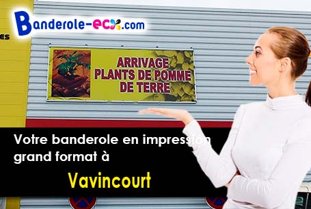 Réalisation de votre banderole publicitaire à Vavincourt (Meuse/55000)