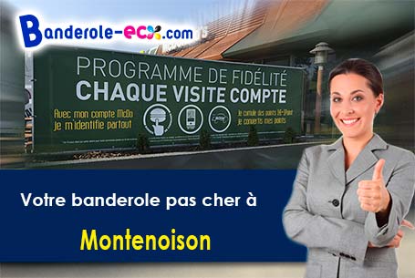 Banderole personnalisée pour vos manifestations à Montenoison (Nièvre/58700)