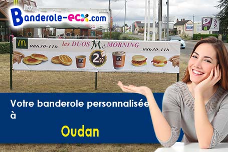 Banderole pas cher pour vos manifestations à Oudan (Nièvre/58210)