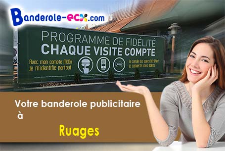 Banderole pas cher pour vos manifestations à Ruages (Nièvre/58190)