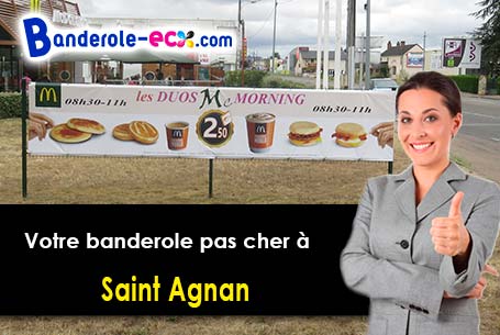 Banderole personnalisée pour vos manifestations à Saint-Agnan (Nièvre/58230)