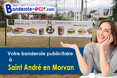 Banderole pas cher pour vos manifestations à Saint-André-en-Morvan (Nièvre/58140)