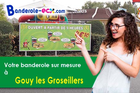Impression sur mesure de banderole personnalisée à Gouy-les-Groseillers (Oise/60120)