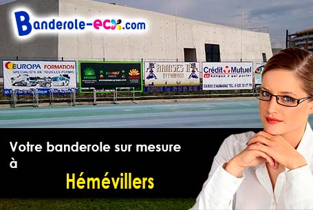 Impression sur mesure de banderole publicitaire à Hémévillers (Oise/60190)